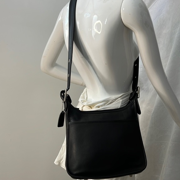 Coach Legacy 9966 Large Black Zip Shoulder Crossbody Bag - Picture 6 of 11